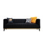 Atelier Del Sofa Bellino Negro y Dorado
